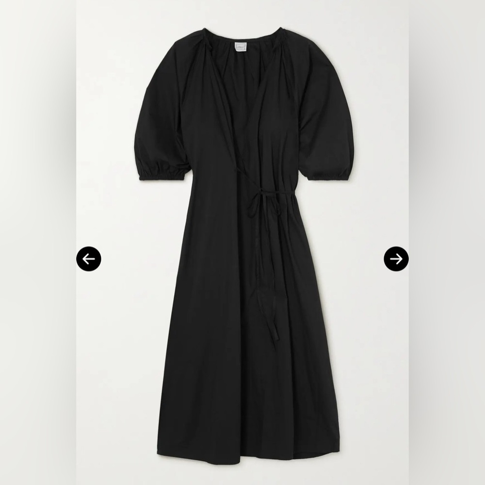 DEIJI STUDIOS 
The Fold Organic Cotton-Poplin Midi Wrap Dress